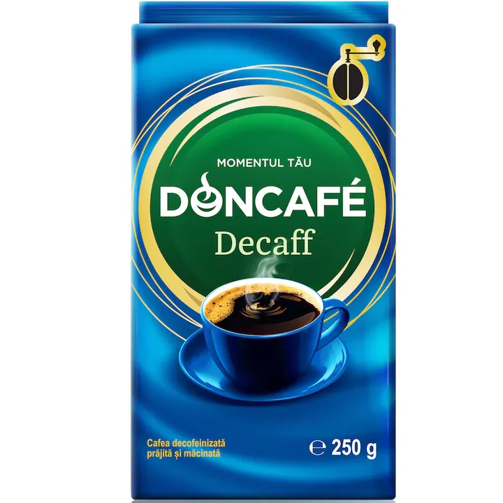 Cafea macinata decafeinizata, Doncafe, 250 g