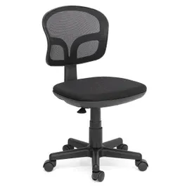 Scaun birou copii Junior, rotativ, mesh, negru
