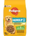 Hrana uscata pentru caini adulti Pedigree, pasare si legume, 10 kg