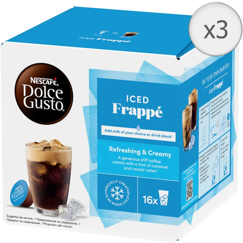 Set 3 x Capsule NESCAFÉ Dolce Gusto Iced Frappe 48 Capsule, 456g