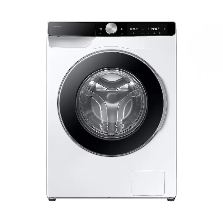 Masina de spalat rufe Samsung WW90DG6U25LKU4, 9 kg, 1400 RPM, AI Ecobubble, AI Control, AI Energy SmartThings, Digital Inverter, Clasa A, Alb