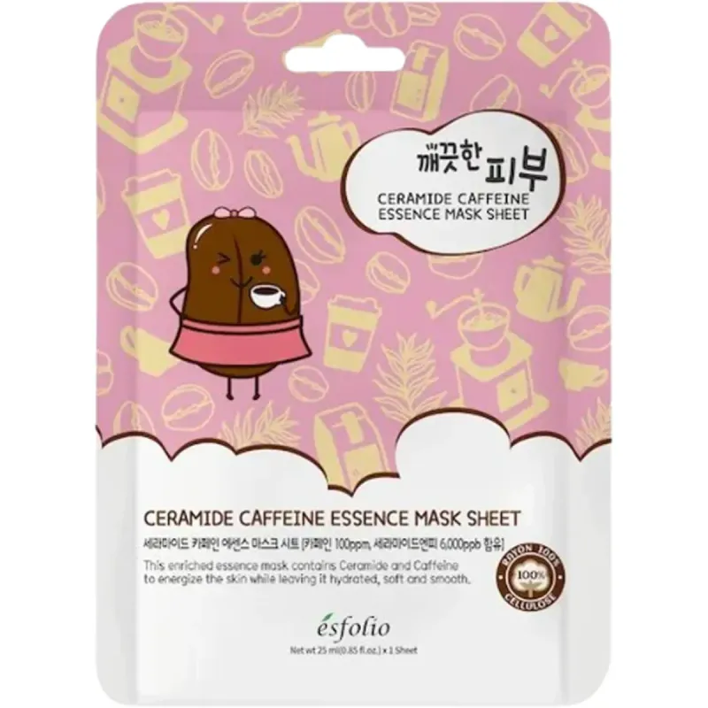 Masca faciala cu esenta de ceramida si cafeina Esfolio, 25 ml