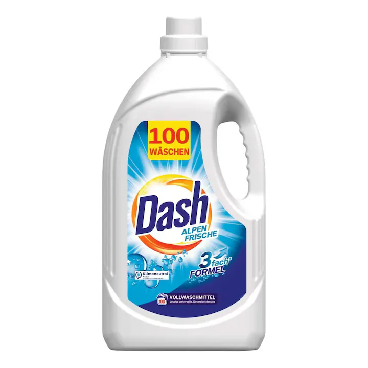 Deteregent lichid, Dash, alpen frische, 100 spalari, 5L