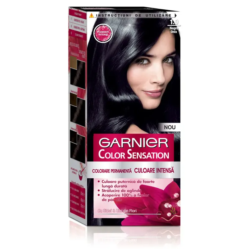 Vopsea de par permanenta Garnier Color Sensation Ultra OnxyBlack