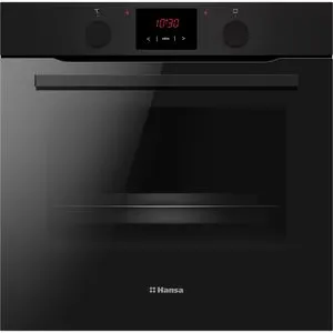 Cuptor incorporabil HANSA BOES68431, Electric, Autocuratare Steam Cleaning, 77 litri, Clasa A, negru