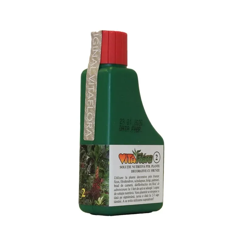 Solutie nutritiva pentru plate cu frunze Vitaflora 2, 100 ml