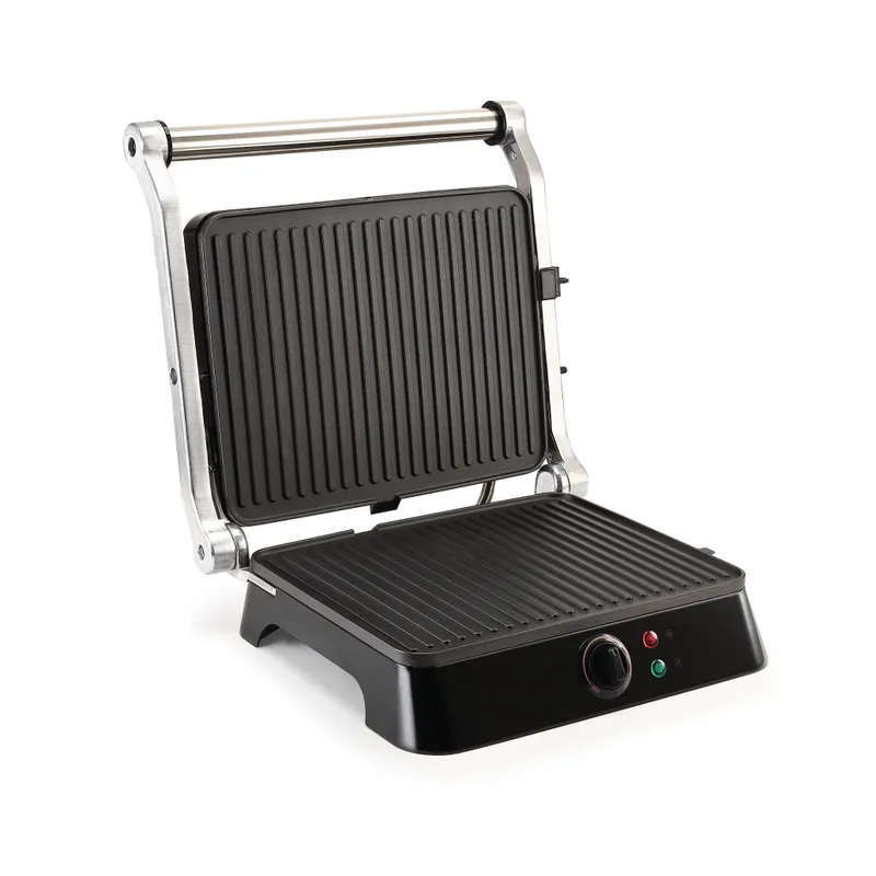 Grill electric Qilive Q.5953, 1800W, termostat reglabil, argintiu