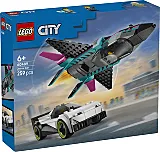 LEGO City Avion cu reactie vs masina 60489