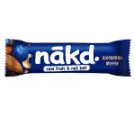 Baton raw vegan cu aroma de briosa cu afine Nakd, fara gluten, 35 g