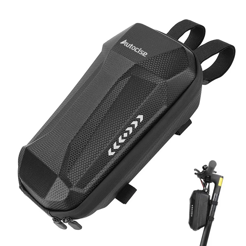 Geanta pentru trotinete electrice, Autocise, capacitate 3L, impermeabila, 29x15x12cm, neagra