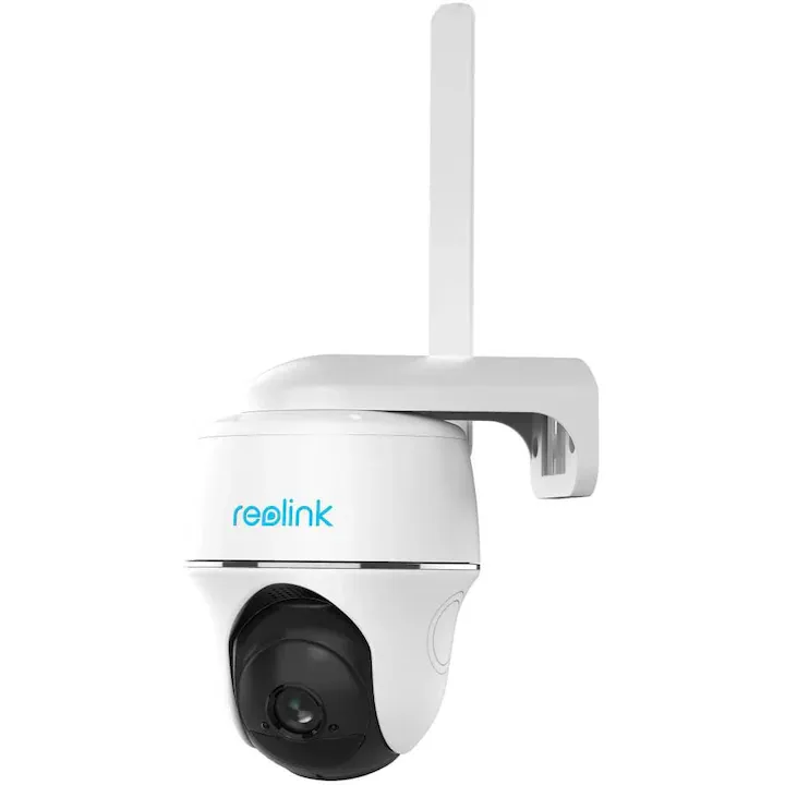 Camera de supraveghere pentru exterior Reolink Go Series G440, 8MP, 4K, 4G LTE, alimentata cu energie solara, detectare persoane/vehicul/animal, PTZ Pan & Tilt, Color Night Vision