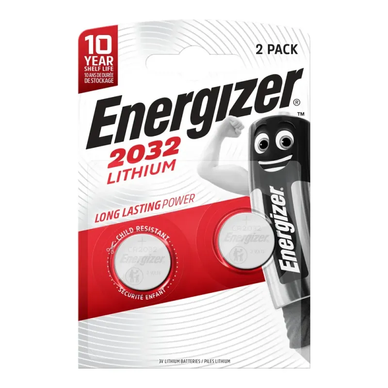 Baterii litiu Energizer, CR2032, 2 bucati