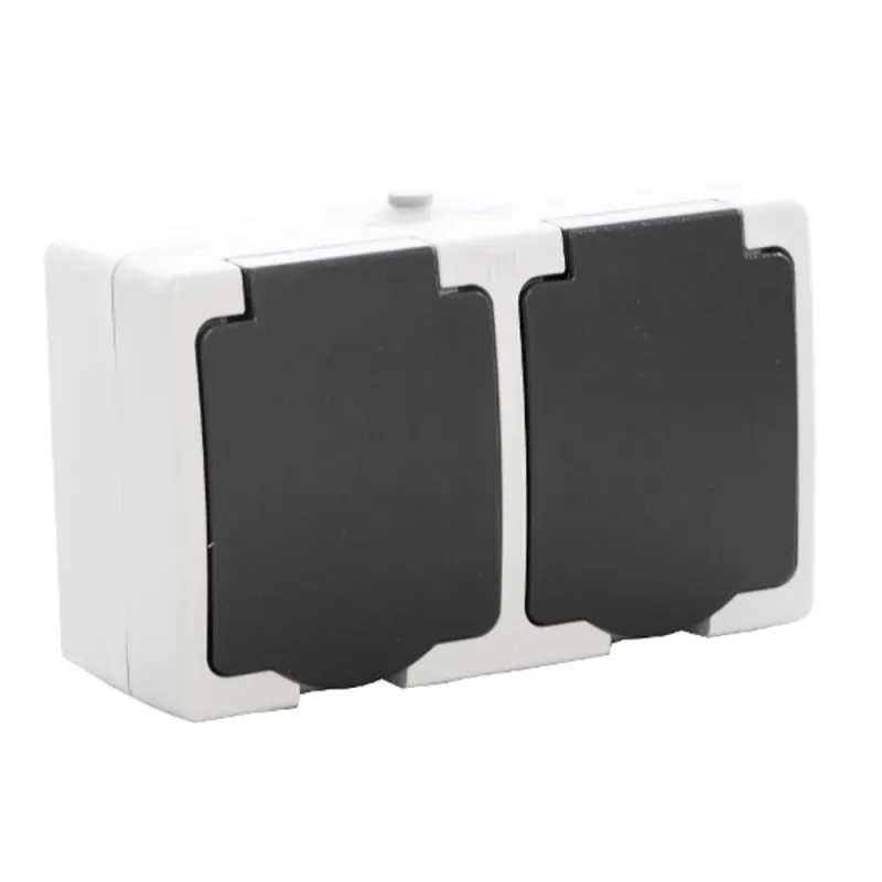 Priza dubla Schuko pentru IP54, 230V