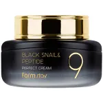 Crema ultra hidratanta cu extract de melc negru si peptide Farmstay Black Snail, 55 ml