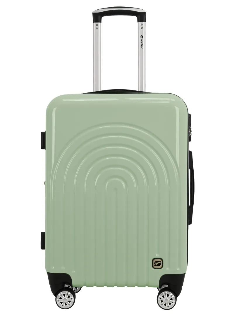 Troler Airport Boho, din ABS, L, 47 x 70 x 27 cm, verde