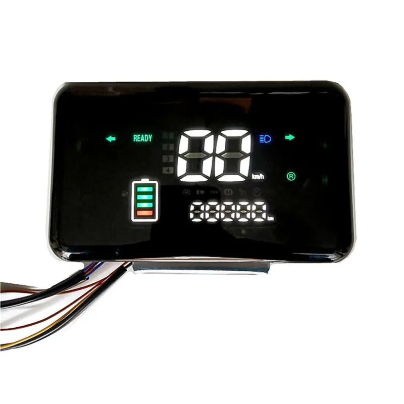Display LCD pentru E-Bike, WALALLA, 48-72V, suport pentru curea, culoare neagra, 6PIN