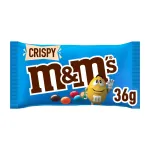 Bomboane cu miez din orez crocant in ciocolata cu lapte si glazura colorata de zahar M&M's Crispy, 36 g