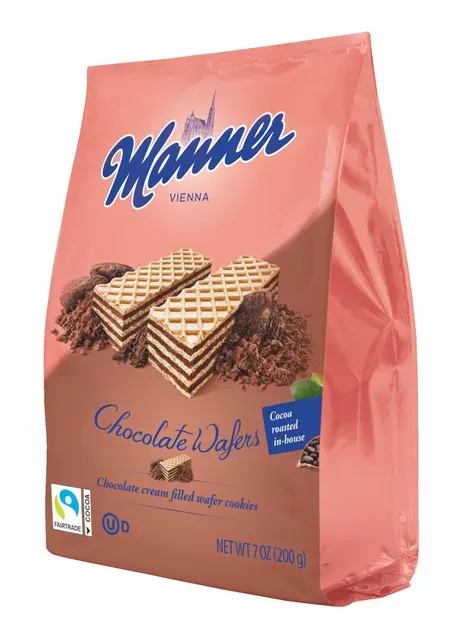 Napolitane cu crema de ciocolata Manner, 200 g