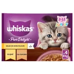 Hrana umeda pentru pui de pisica selectie mini fileuri in aspic 4x85g