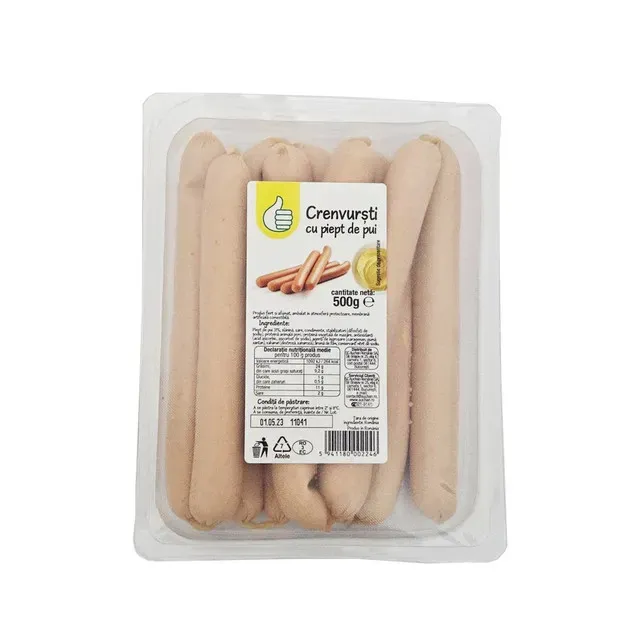 Crenvursti cu piept de pui Pouce, 500 g