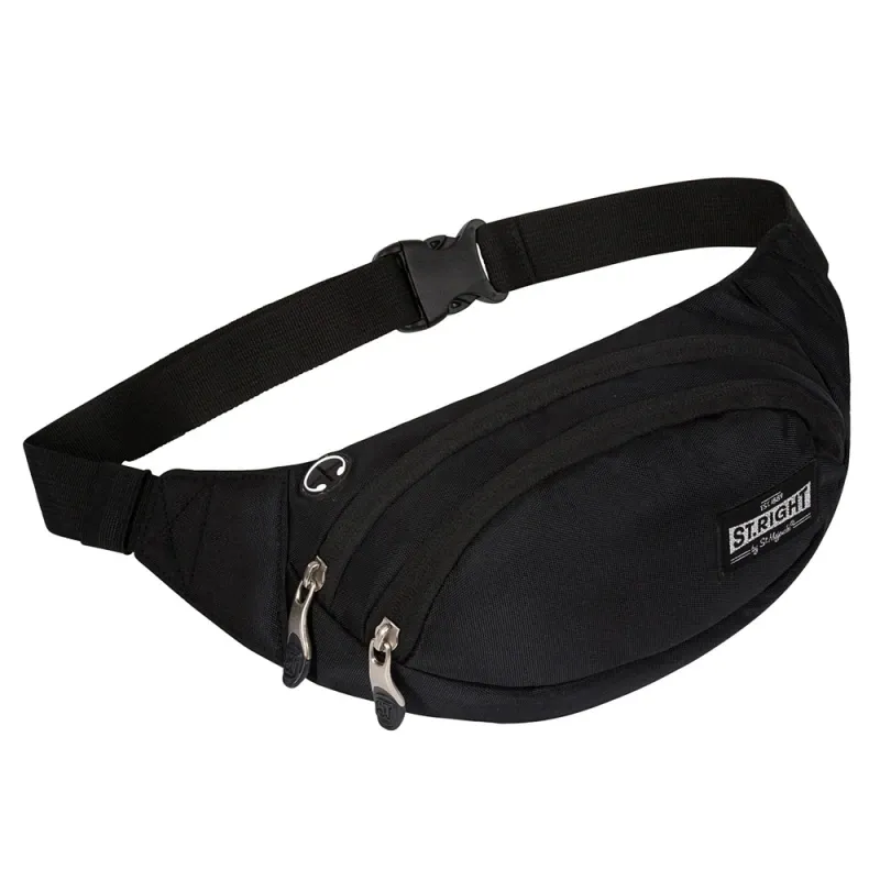 Borseta Brau 2 Fermoare, St.Majewski, Gama St.Right BLACK WB02