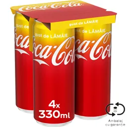 Bautura racoritoare carbogazoasa cu gust de lamaie 4x330ml