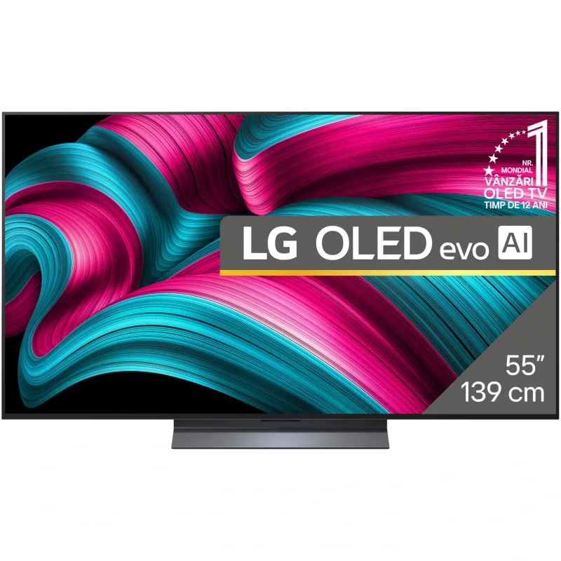 LG OLED evo 55C52LA, 139 cm, Smart, 4K Ultra HD, 100 Hz, Clasa F