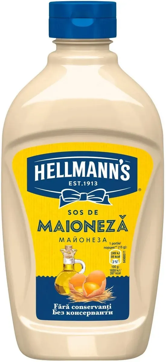 Sos de maioneza Hellmann's, 425 g