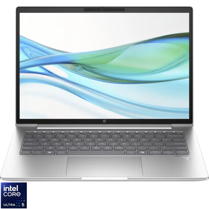HP ProBook 440 G10 cu procesor Intel® Core™ Ultra 5 125U pana la 4.3GHz, 14", WUXGA, IPS, 16GB DDR5 512GB SSD, Intel® Graphics, FreeDOS, Pike silver