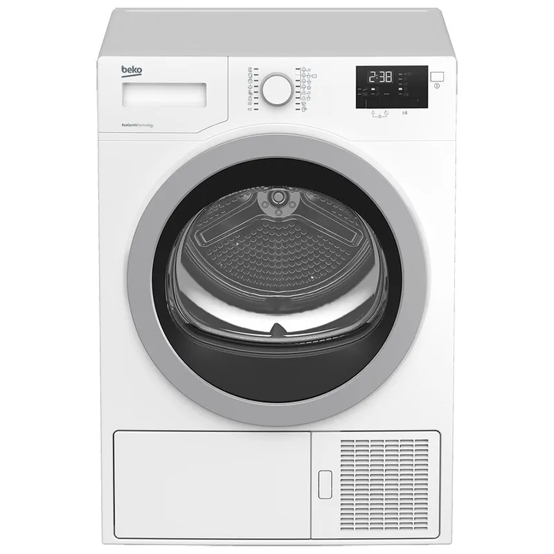 Uscator de rufe Beko DPS7405GXB2, Pompa de caldura, 7 kg, 16 Programe, OptiSense, Baby Protect, Clasa A++, Alb