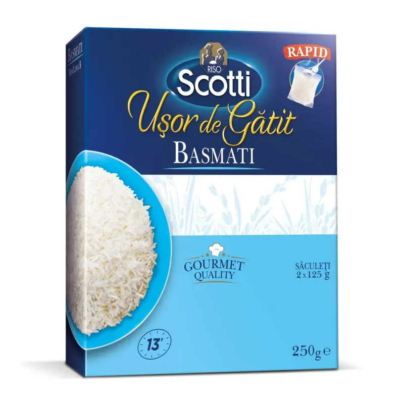 Orez basmati Riso Scotti Easycook, 2 x 125 g
