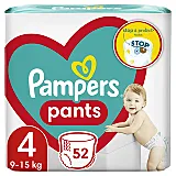 Scutece-chilotel Pampers Pants Jumbo Pack Marimea 4, 9-15 kg, 52 buc