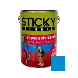 Vopsea clorcauciuc Sticky, bleu, interior / exterior, 5 kg