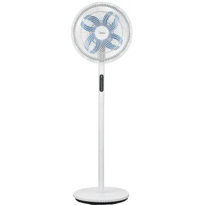 Ventilator cu picior MIDEA MFS352RDDW, 35 cm diametru, ultra-silentios, 3 moduri de ventilatie, 10 trepte de viteza, 30W, alb