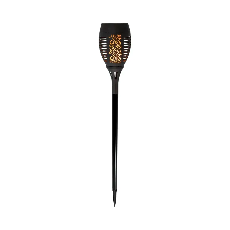 Lampa solara tip flacara pe bat Garden Star, H70 cm, LED alb cald