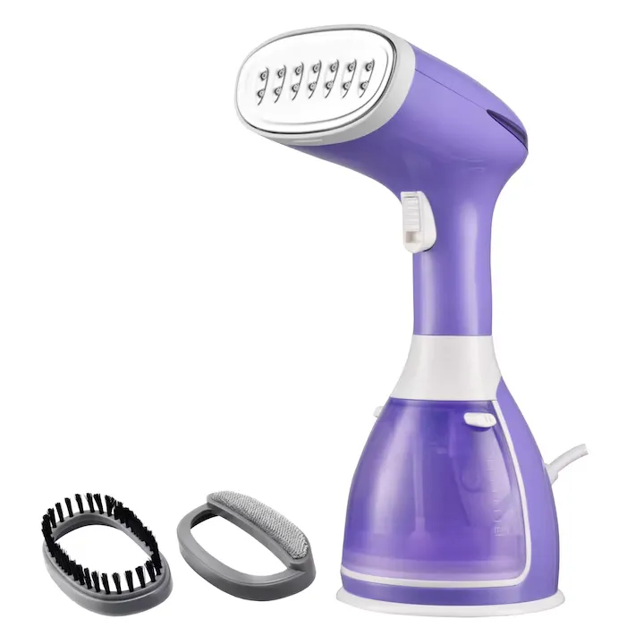 Aparat de calcat vertical cu abur Daewoo DGS1500P, 1500 W, 280 ml, abur 60 gr/min, alb/mov
