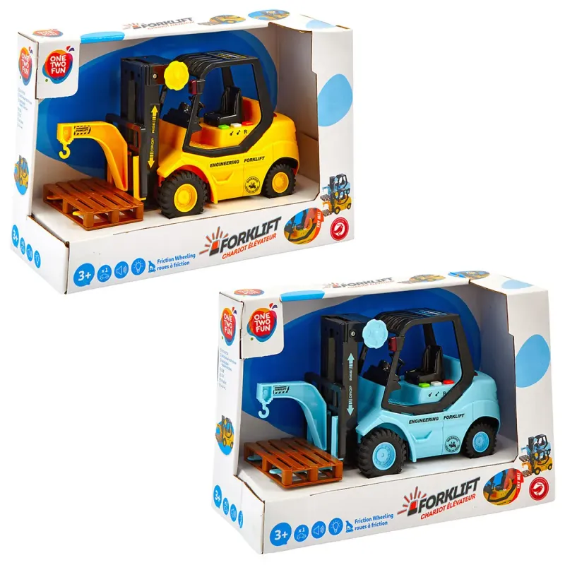 Stivuitor cu sunete si lumini, diverse culori One Two Fun