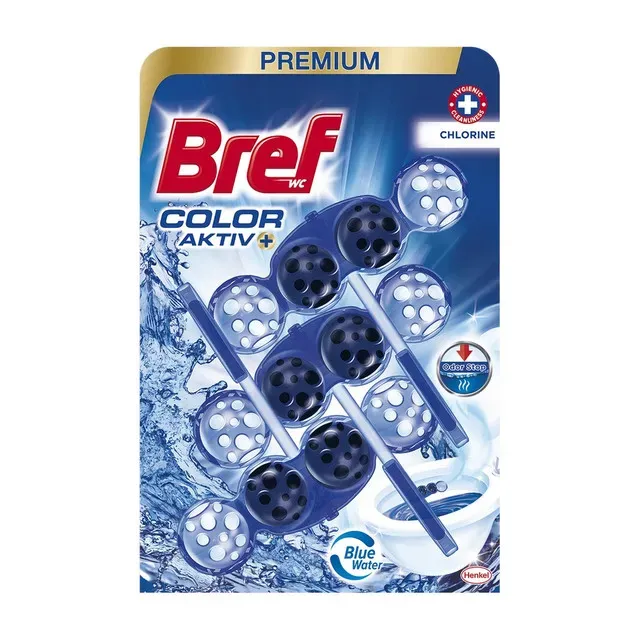 Odorizant wc Bref Color Aktive, 3 x 50 g