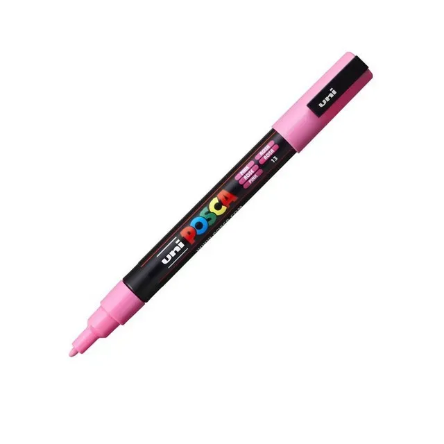 Marker UNI Posca PC-3M, varf 0.9 - 1.3 mm, roz