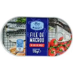File de macrou in sos de rosii 170g