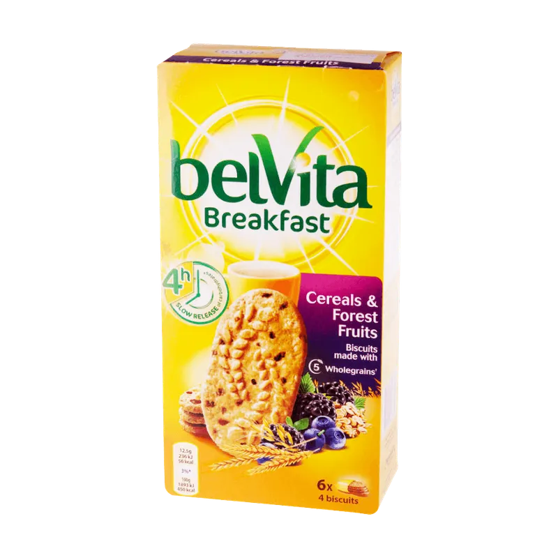 Biscuiti cu fructe de padure Belvita, 300 g