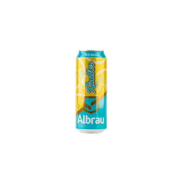 Bere aromatizata fara alcool Albrau cu lamaie, doza, 0.5 l