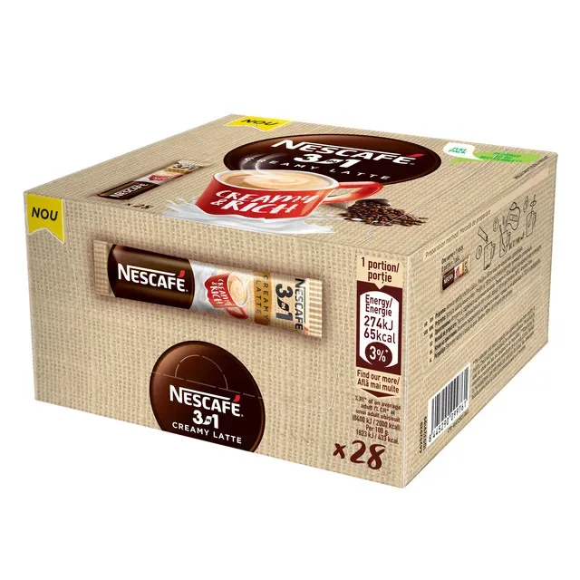 Cafea instant Nescafe 3in1 Creamy Latte, 28 x 15 g