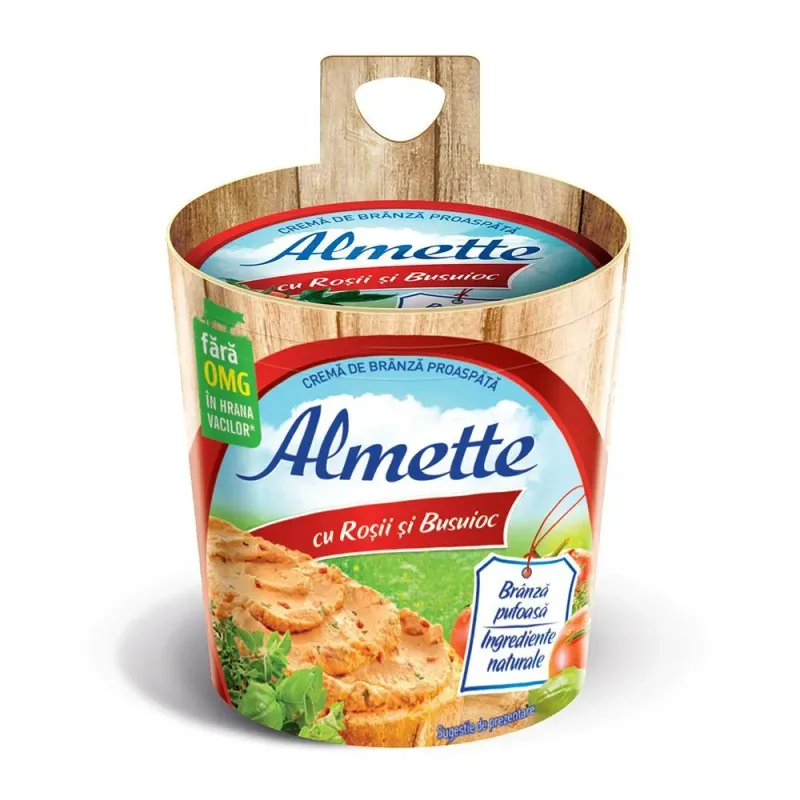 Crema de branza cu rosii si busuioc Almette, 150 g
