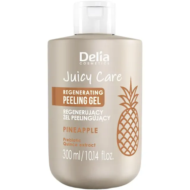 Gel regenerant cu aroma de ananas Delia Cosmetics Juicy Care, 300 ml