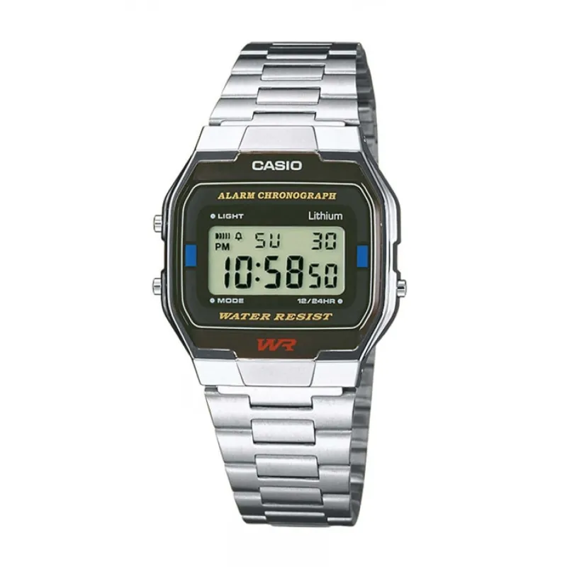Ceas barbatesc Casio A163WA-1QES Quartz Argintiu