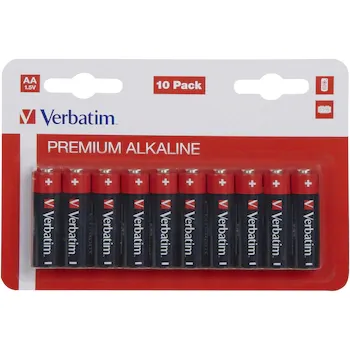 Baterii Verbatim, Alkaline, AA, 10 buc
