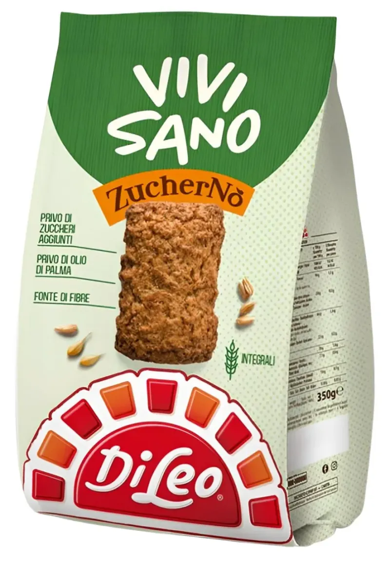 Biscuiti integrali fara zahar adaugat DiLeo Vivisano, 300 g