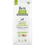 Hrana uscata pentru caini BRIT Sustainable Medium Breed, Adult, Pui, 12 kg