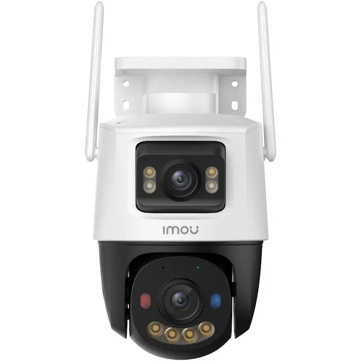 Camera de supraveghere Wireless IMOU Cruiser Dual 2 Pro IPC-S7XFP-8U0WED cu Pan/Tilt 360 grade, 4+4MP, 2560x1440, 8x Digital Zoom, Aurora™ Full-Color Night Vision, Smart Detection, Smart Tracking, IMOU SENSE®, Algo Play, Two-Way Talk